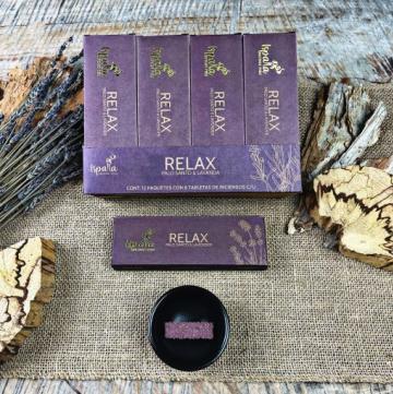 Ispalla Palo Santo & Lavender Incense Tablets (Relax)- 12 packs x 8 Tablets